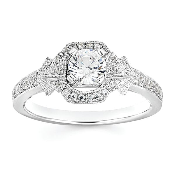 14k White Gold Bridal Set - Image 2