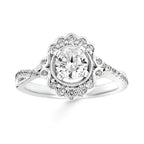14k White Gold Bridal Set - Image 2