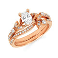 14k Rose Gold Bridal Set