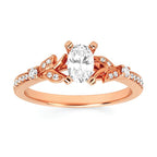 14k Rose Gold Bridal Set - Image 2
