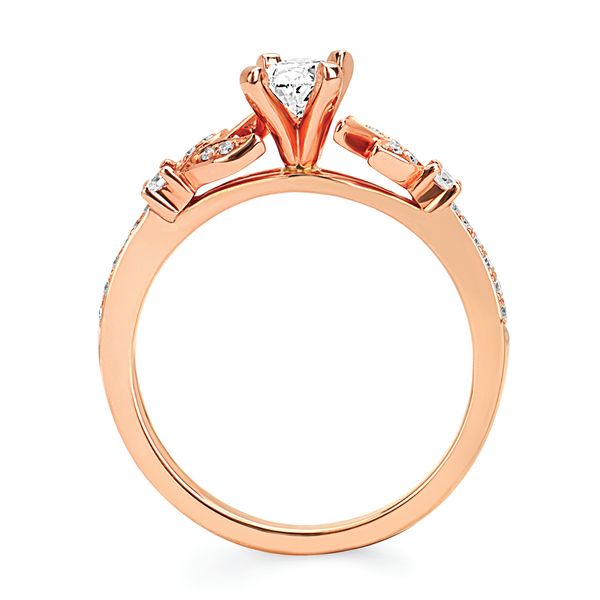 14k Rose Gold Bridal Set - Image 4