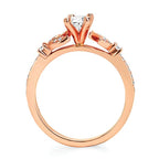 14k Rose Gold Bridal Set - Image 4