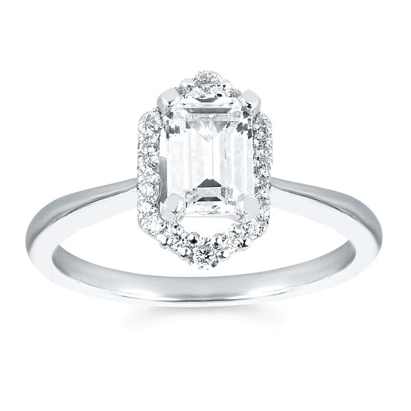 14k White Gold Bridal Set - Image 2