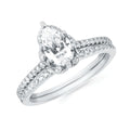 14k White Gold Bridal Set