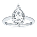 14k White Gold Bridal Set - Image 2