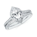 14k White Gold Bridal Set
