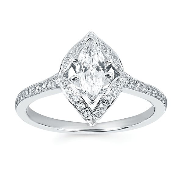 14k White Gold Bridal Set - Image 2