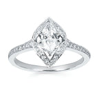 14k White Gold Bridal Set - Image 2