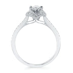 14k White Gold Bridal Set - Image 4