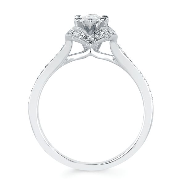 14k White Gold Bridal Set - Image 4