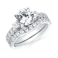 14k White Gold Bridal Set