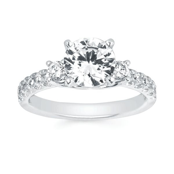 14k White Gold Bridal Set - Image 2
