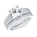 14k White Gold Bridal Set