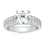14k White Gold Bridal Set - Image 2