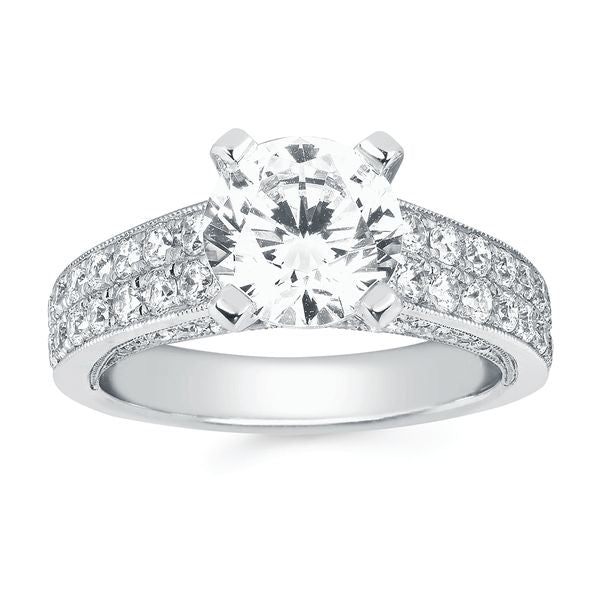 14k White Gold Bridal Set - Image 2