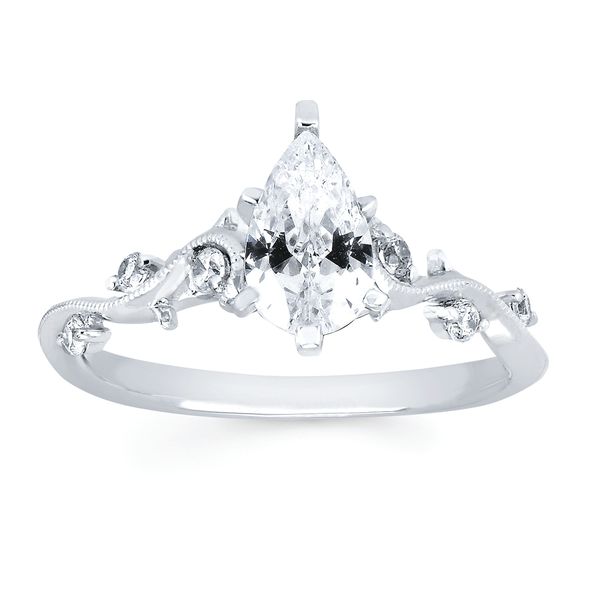 14k White Gold Bridal Set - Image 2