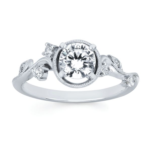 14k White Gold Bridal Set - Image 2