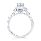 14k White Gold Bridal Set - Image 4