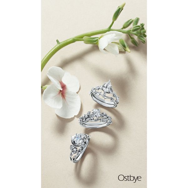 14k White Gold Bridal Set - Image 5