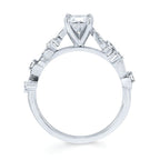 14k White Gold Bridal Set - Image 4
