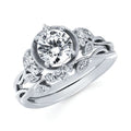 14k White Gold Bridal Set