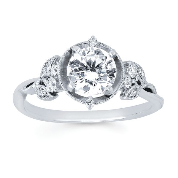 14k White Gold Bridal Set - Image 2
