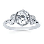 14k White Gold Bridal Set - Image 2
