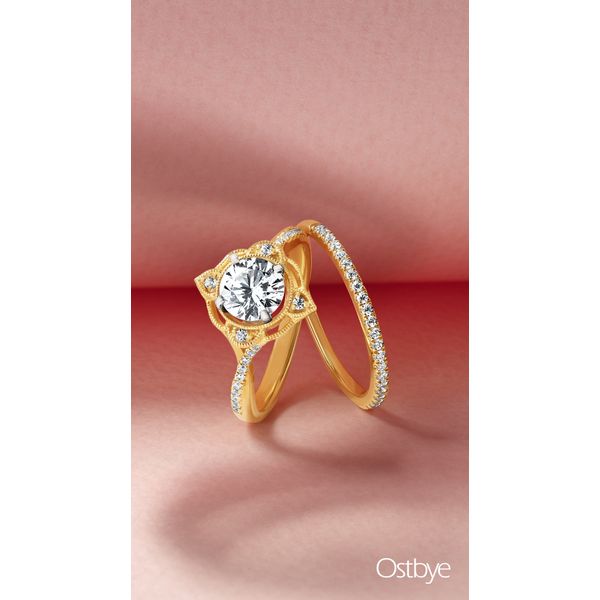 14k Yellow Gold Bridal Set - Image 3