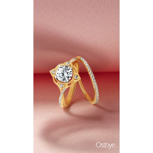 14k Yellow Gold Bridal Set - Image 5