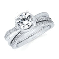 14k White Gold Bridal Set