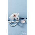 14k White Gold Bridal Set - Image 5