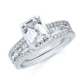 14k White Gold Bridal Set
