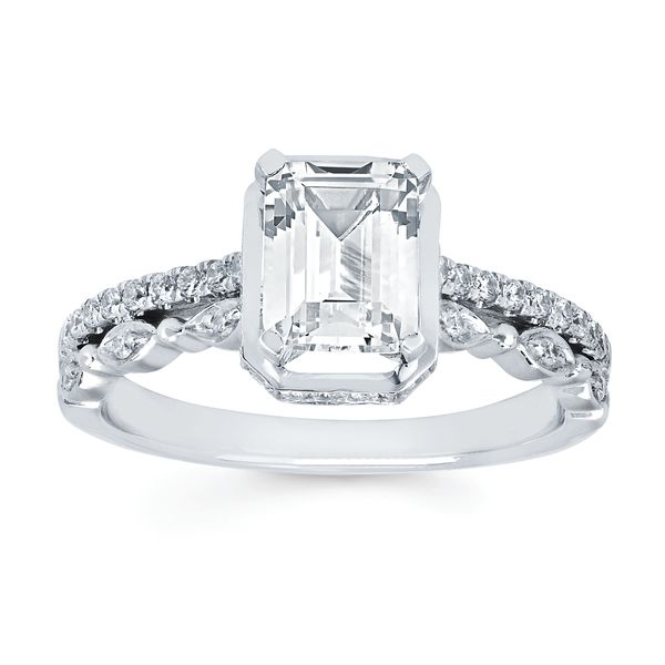 14k White Gold Bridal Set - Image 2