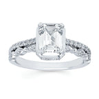 14k White Gold Bridal Set - Image 2