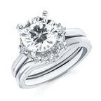 14k White Gold Bridal Set
