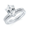 14k White Gold Bridal Set