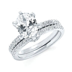 14k White Gold Bridal Set