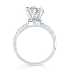 14k White Gold Bridal Set - Image 4