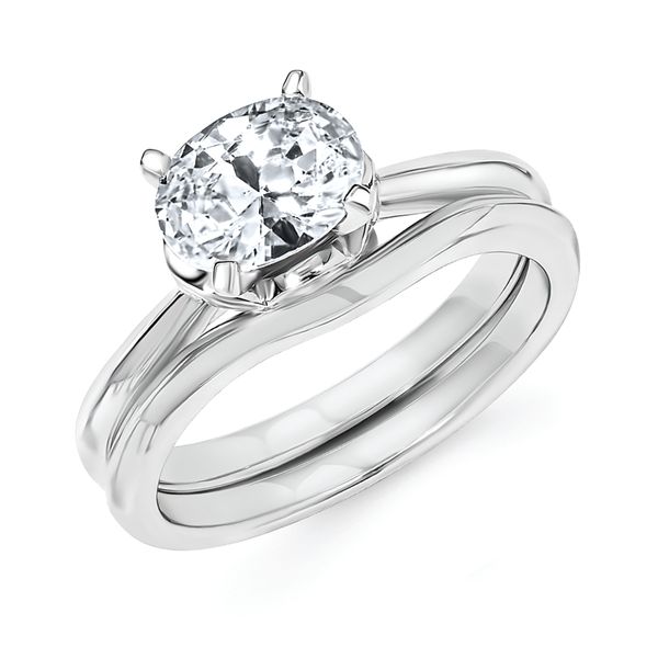 14k White Gold Bridal Set