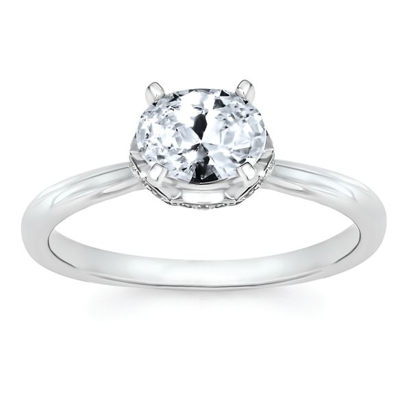 14k White Gold Bridal Set - Image 2