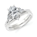 14k White Gold Bridal Set