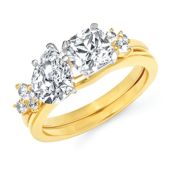 14k Yellow Gold Bridal Set