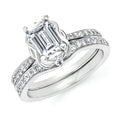 14k White Gold Bridal Set