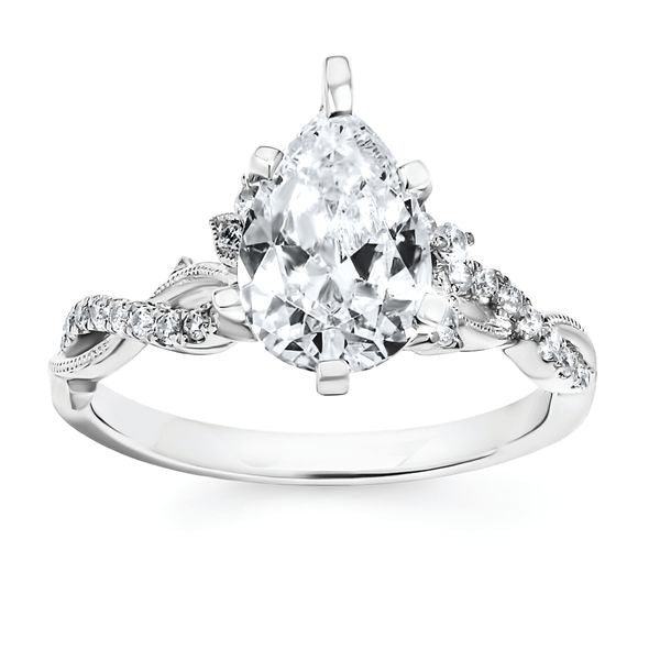 14k White Gold Bridal Set - Image 2