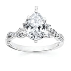 14k White Gold Bridal Set - Image 2