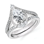 14k White Gold Bridal Set