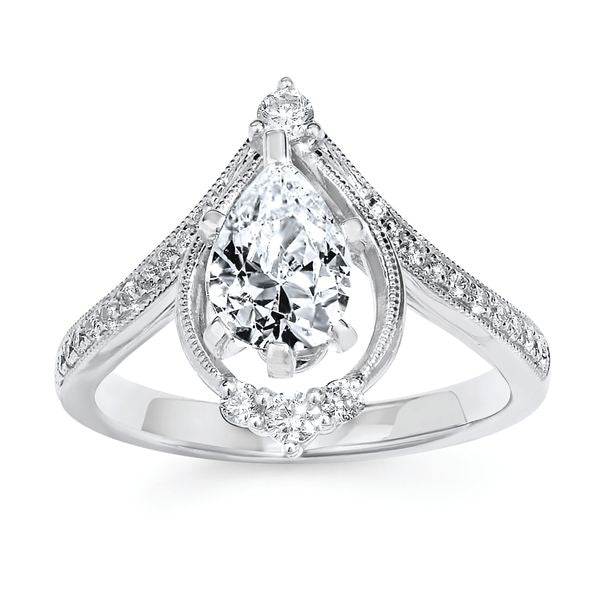 14k White Gold Bridal Set - Image 2