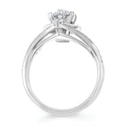 14k White Gold Bridal Set - Image 4