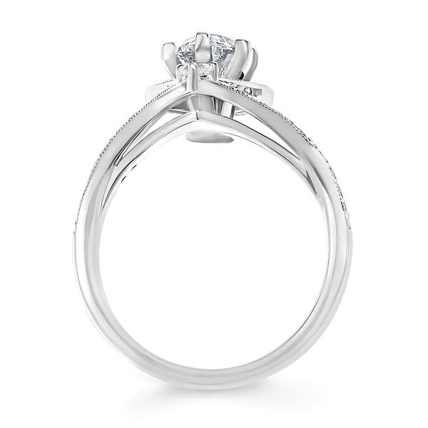 14k White Gold Bridal Set - Image 4