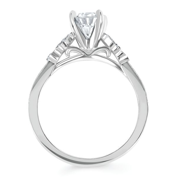 14k White Gold Bridal Set - Image 4